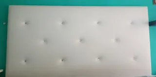 Cabecero 160cm Piel Sintética Blanco