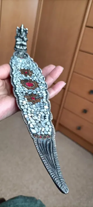 Antiguo quemador incienso artesanal Ganesha