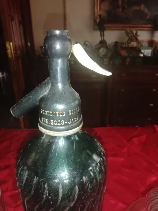 Colección Sifones y botellas antiguas de cristal