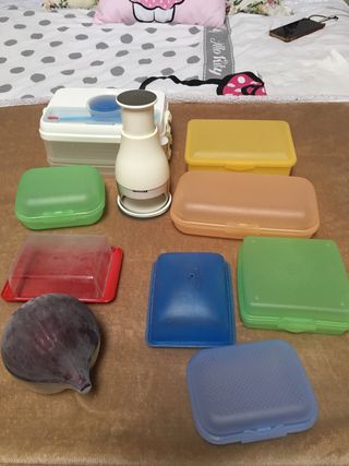 Lote Tupper Plástico Varios Colores
