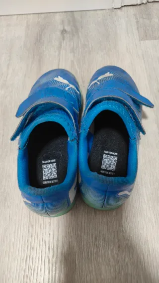 Botas de fútbol Puma niño azul Tall 31