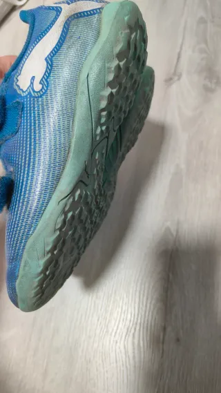 Botas de fútbol Puma niño azul Tall 31