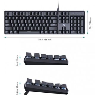 Teclado Mecánico Gaming Aukey KM-G16 RGB