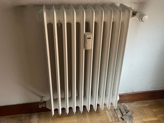 5 Radiador de metal blanco calefaccion gas natural