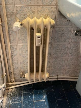 5 Radiador de metal blanco calefaccion gas natural