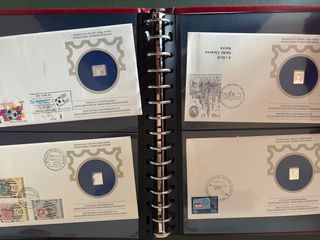 Sobres con sellos de plata San Marino