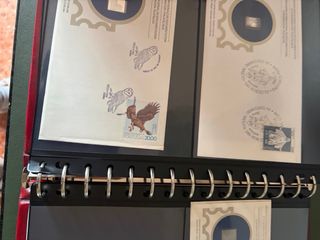 Sobres con sellos de plata San Marino