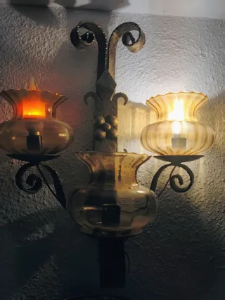 Lámparas de pared bronce/dorado