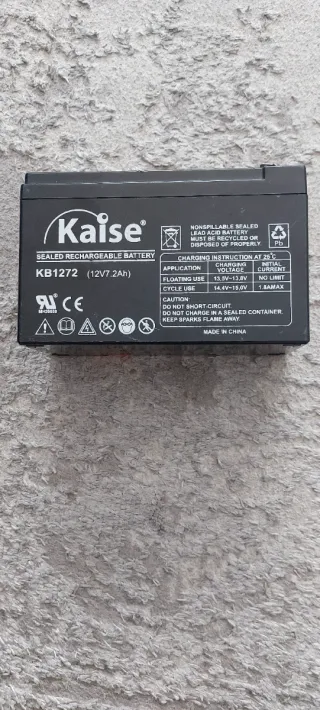 Batería Kaise KB1272 12V 7.2Ah Sellada