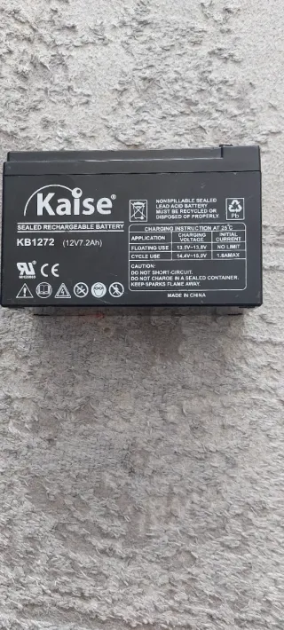 Batería Kaise KB1272 12V 7.2Ah Sellada