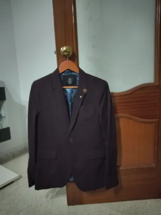 Chaqueta americana hombre talla M morada