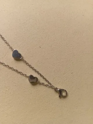 Pulsera Corazones Plata