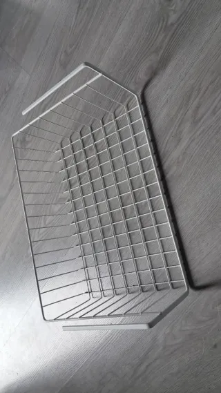 Estante de cocina metálico blanco