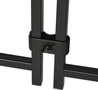 Recinto per Cani di Taglia Piccola e Media, Box per Cani e Galline con Tetto, 122X122X138Cm