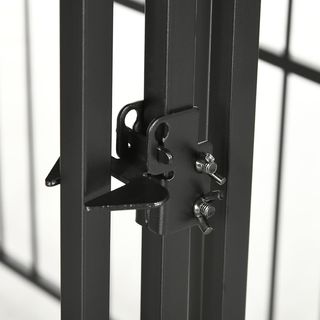 Recinto per Cani di Taglia Piccola e Media, Box per Cani e Galline con Tetto, 122X122X138Cm