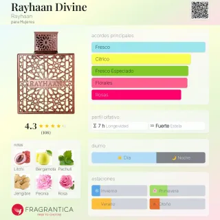 Perfume Rayhaan Divine 100ml Precintado