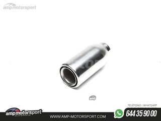 COLA DE ESCAPE REDONDA DOBLE FILO 76MM