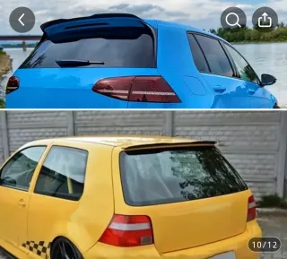 Alerón negro para Golf 4,5,6,7,7.5.