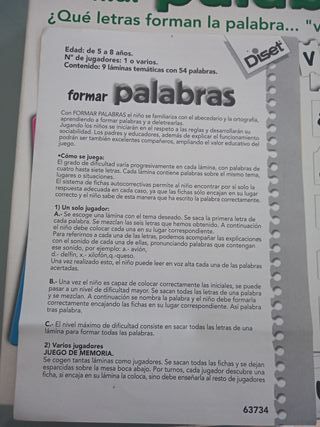 Juego Diset Formar Palabras