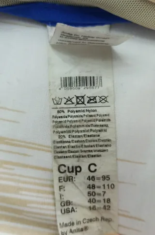 Bikini estampado azul y morado