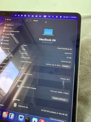 MacBook Air M4 512GB/24GB