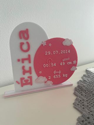 Lembrança de Nascimento Personalizada - Menina