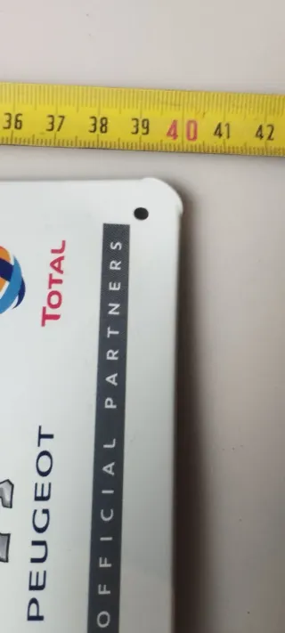 Cartel Metálico Aniversario Peugeot Total