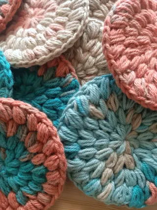 12 Discos Crochet Desmaquillantes Reutilizables