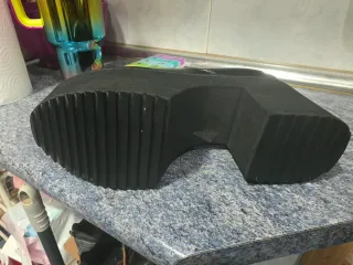 Botín plataforma negro