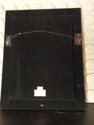 Daga Jade China Antigua Tallada a mano Enmarcada