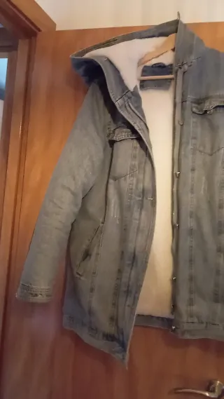 Chaqueta vaquera forrada azul