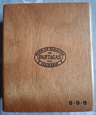 Scatola vuota di sigari Partagas 898