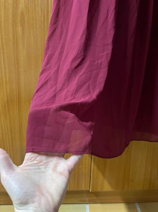 Vestido largo burdeos elegante