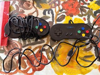 Dos mandos USB tipo super nintendo