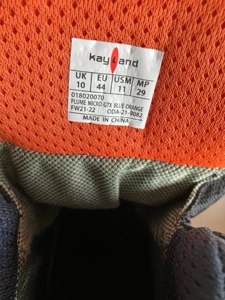 Botas Montaña Kayland Plume Micro GTX Azul/Naranja