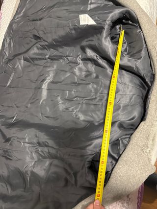 Abrigo ARTEIN gris con cuello y puños de pelo