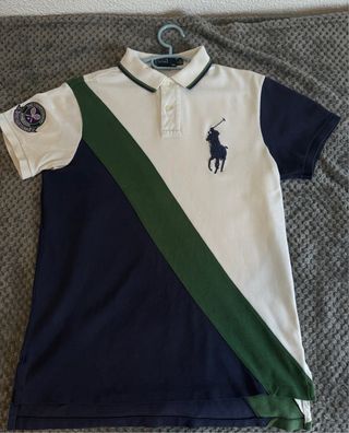 Polo Ralph Lauren Talla M Verde/Blanco