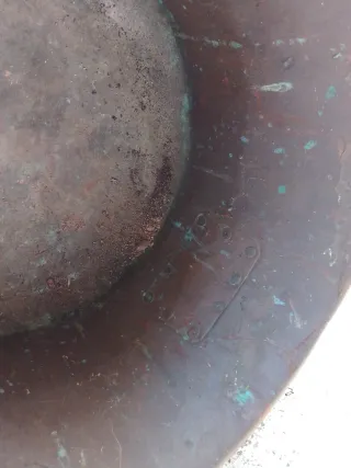 Pentole in rame antiche