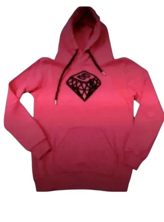 Felpa con cappuccio donna rosa