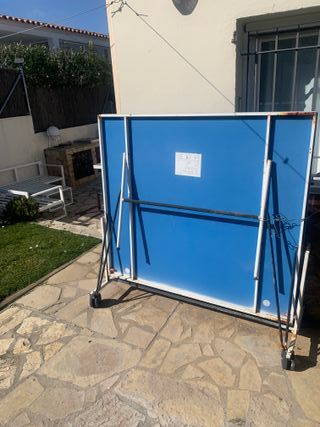Mesa Ping Pong Plegable con Ruedas