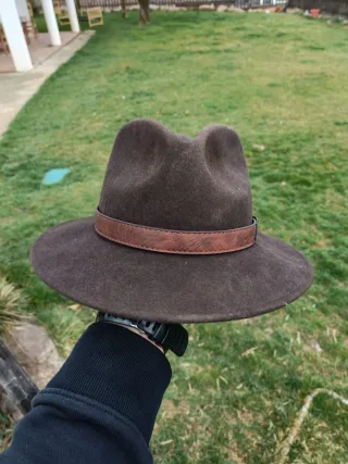 Sombrero de caza marrón talla 56