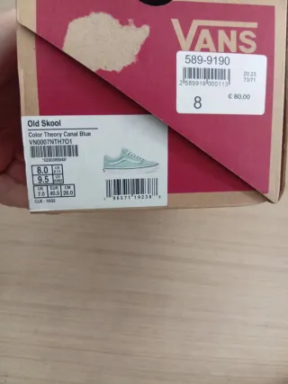 Vans Tg 40.5 Nuove Originali