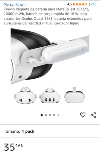 Meta Quest 3 con accesorios