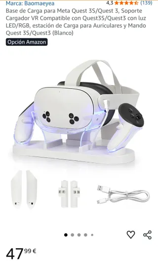 Meta Quest 3 con accesorios