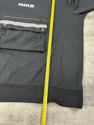 Sudadera Nike Negra Bolsillo Cremallera
