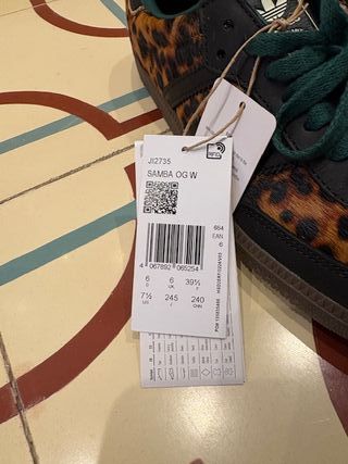 Adidas Samba OG Leopardo Verde Talla 39 1/3