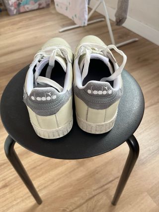 Diadora Game L Waxed Beige/Gray Sneakers