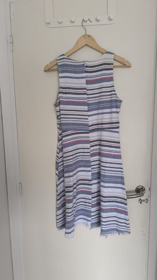 Vestido corto de rayas