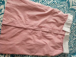 Falda El Caballo Rayas Coral y Blancas