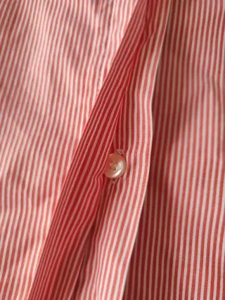 Falda El Caballo Rayas Coral y Blancas